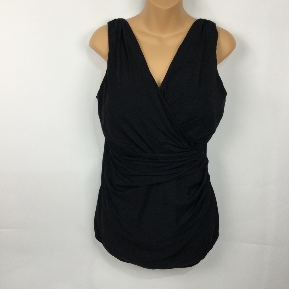 Land's End SlenderSuit Tummy Control One‎ Piece Swimsuit 16D